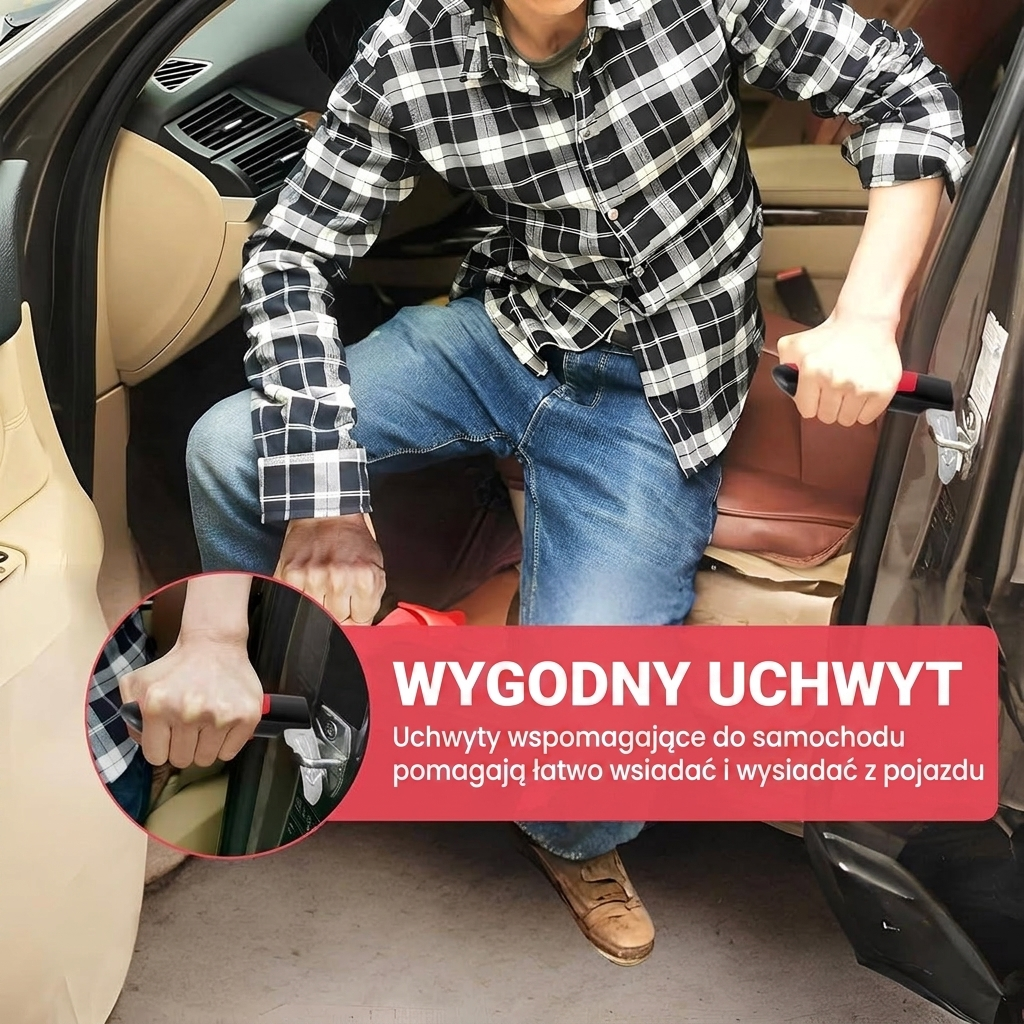 Uchwyty pomocnicze do samochodu z narzędziami awaryjnymi, 2 sztuki
