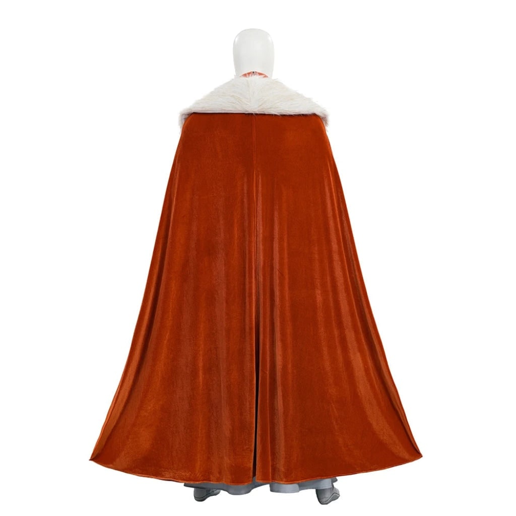 Damski Kostium na Halloween Cosplay Futurystyczny ze Spódnicą Maxi i Peleryną Stroj