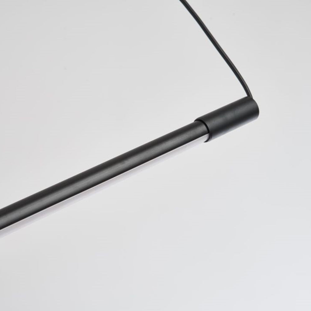 Długa smukła półprzezroczysta lampa sufitowa LED