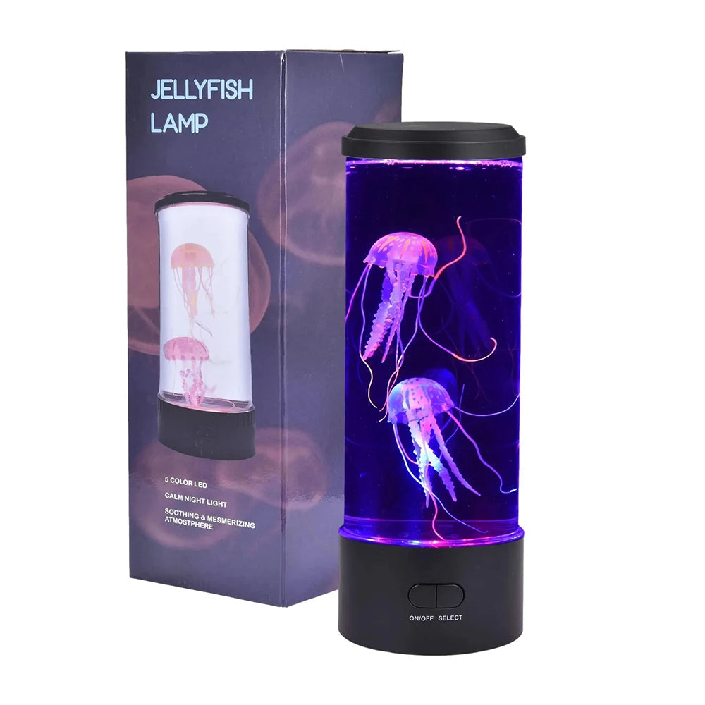 Lampa LED w formie meduzy z wielokolorowym światłem