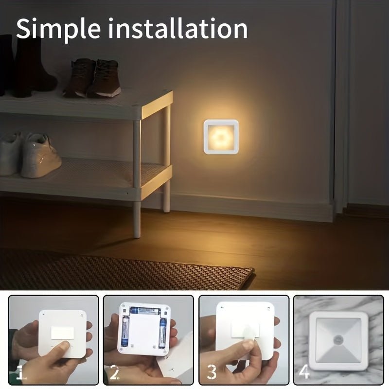 Lampa Ścienna z Czujnikiem Ruchu Lampka Nocna Prowadząca