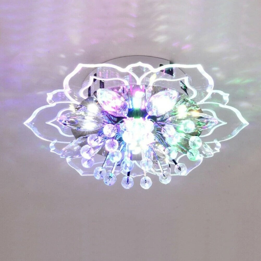 Lampa Sufitowa LED Kryształowy Kwiat - Elegancja i Blask
