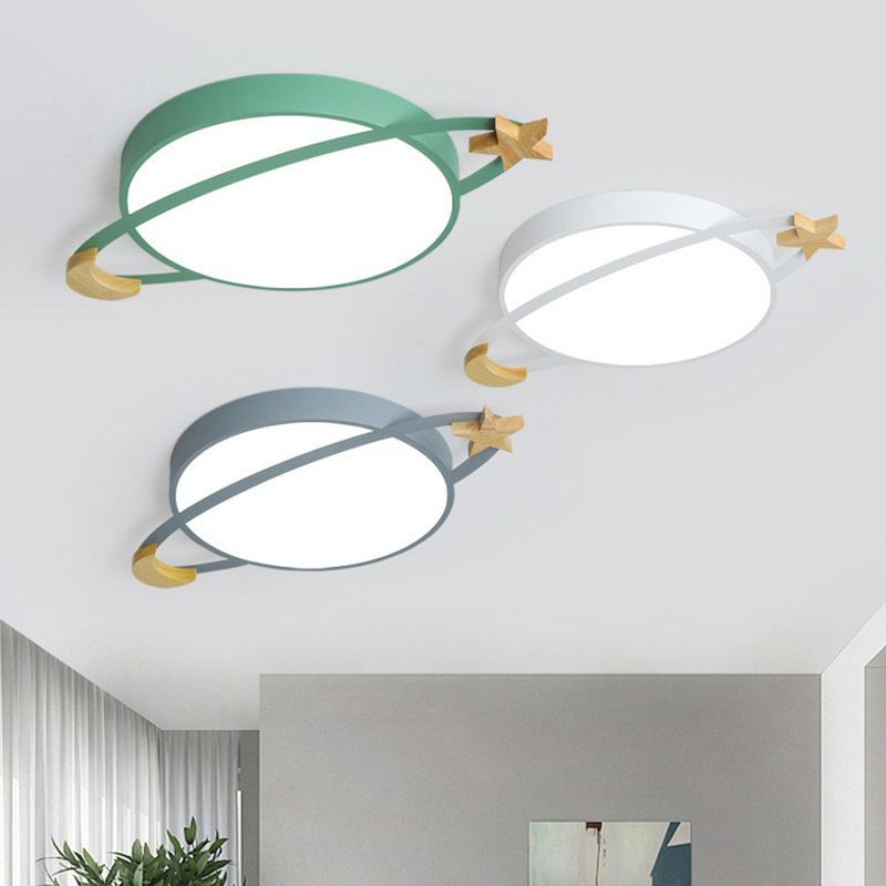 Minimalistyczna okrągła lampa sufitowa LED do sypialni i salonów