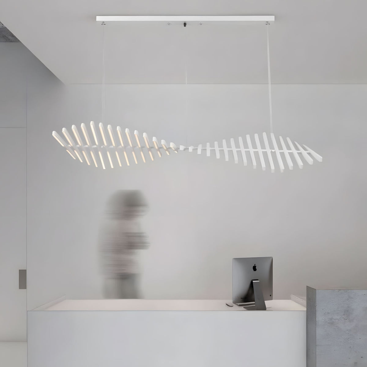 Nowoczesny Żyrandol LED DNA - Lampa Sufitowa