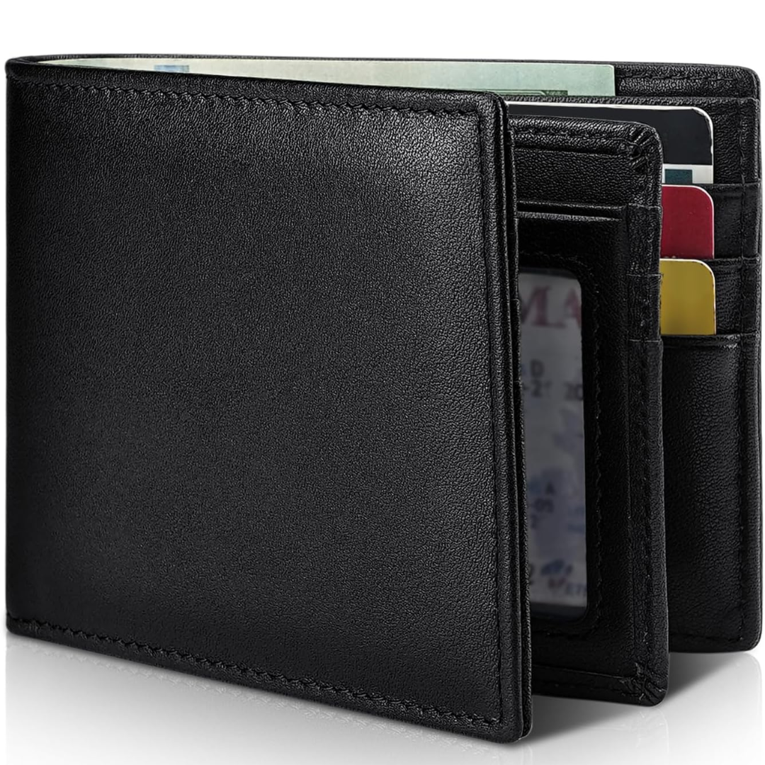StitchCraft – skórzany portfel męski RFID