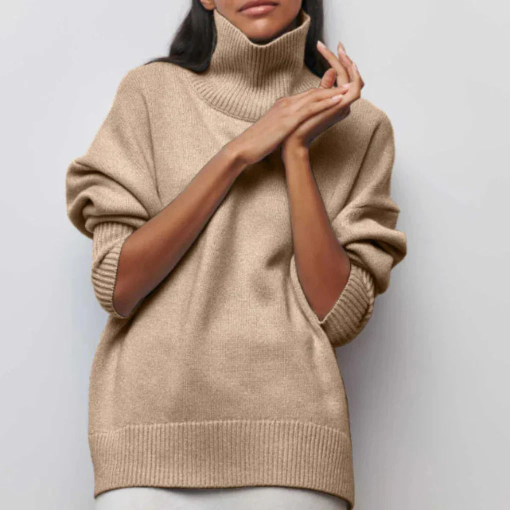 Sweter damski z golfem