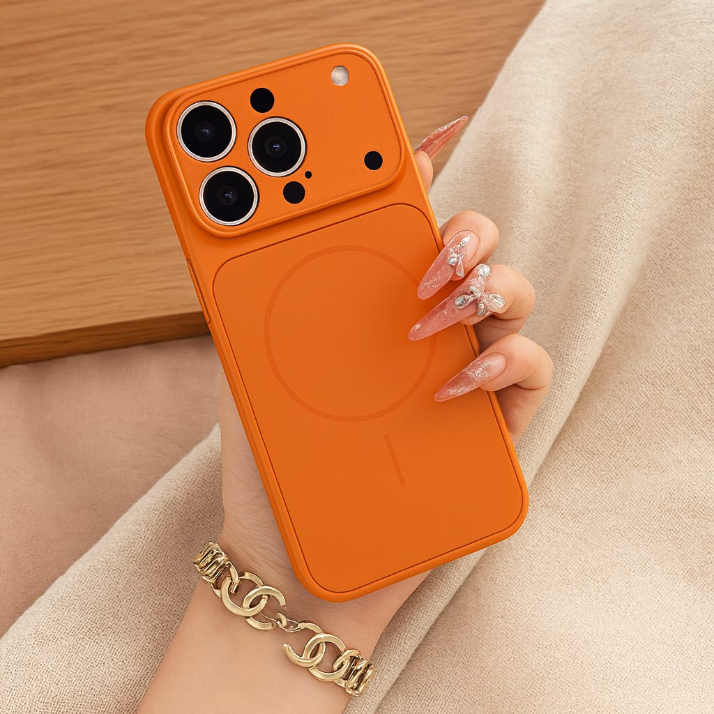 Unisex Etui na Telefon z Pierścieniem Magnetycznym i Smukłą Ochroną