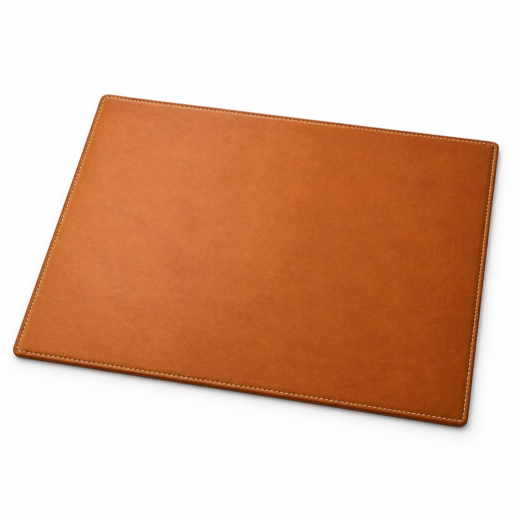 Widok z bliska na skórzaną matę Sortpol.