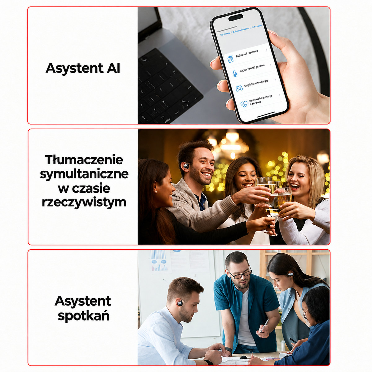 Inteligentne słuchawki tłumaczące 144 języki – tłumaczenie na żywo