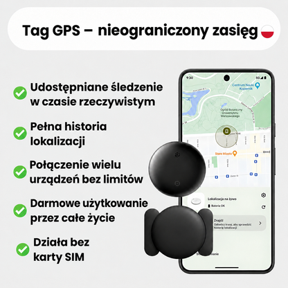Lokalizator GPS dla dzieci bez abonamentu – kompatybilny z Androidem i iPhone'em