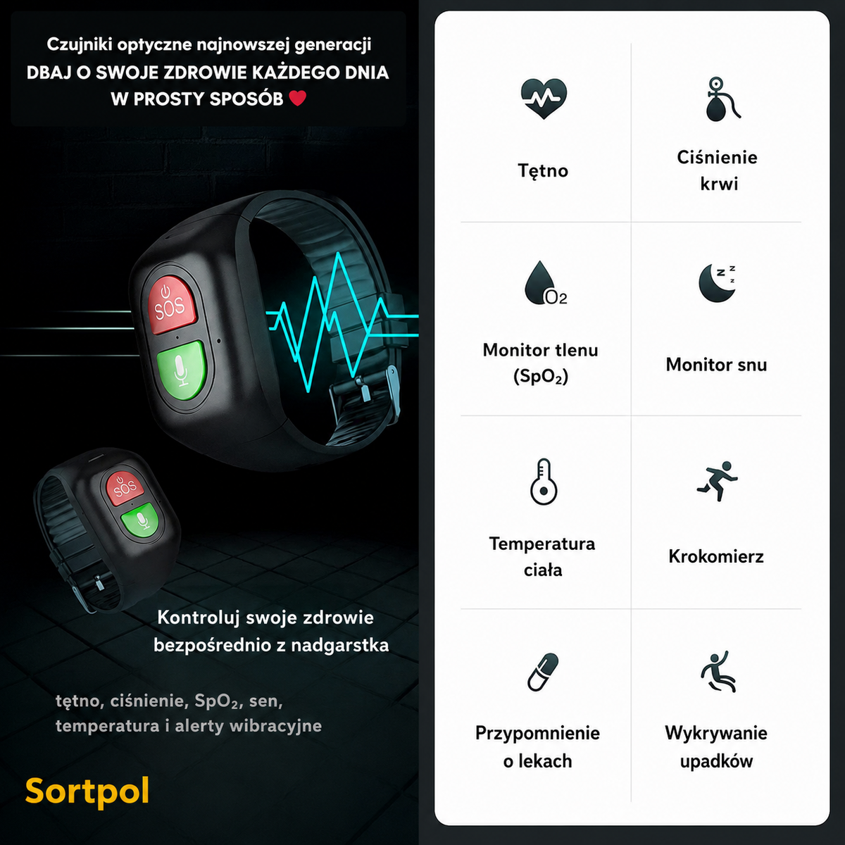 Inteligentny Zegarek GPS dla Seniorów – SOS 4G, Zdrowie i Bezpieczeństwo w Każdej Chwili