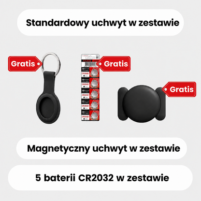 Dyskretny lokalizator GPS dla kota – śledzenie globalne z Apple i Android Find My, bez abonamentu