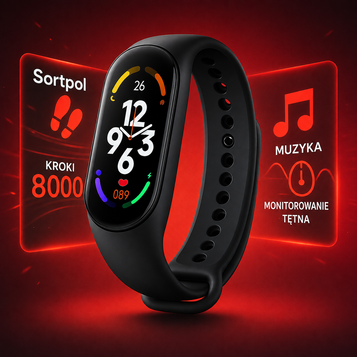 Dziecięcy zegarek fitness GPS podczas użytkowania przez dziecko na świeżym powietrzu