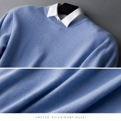 Sweter kaszmir męski w kolorze czarnym – ponadczasowa elegancja i wszechstronność