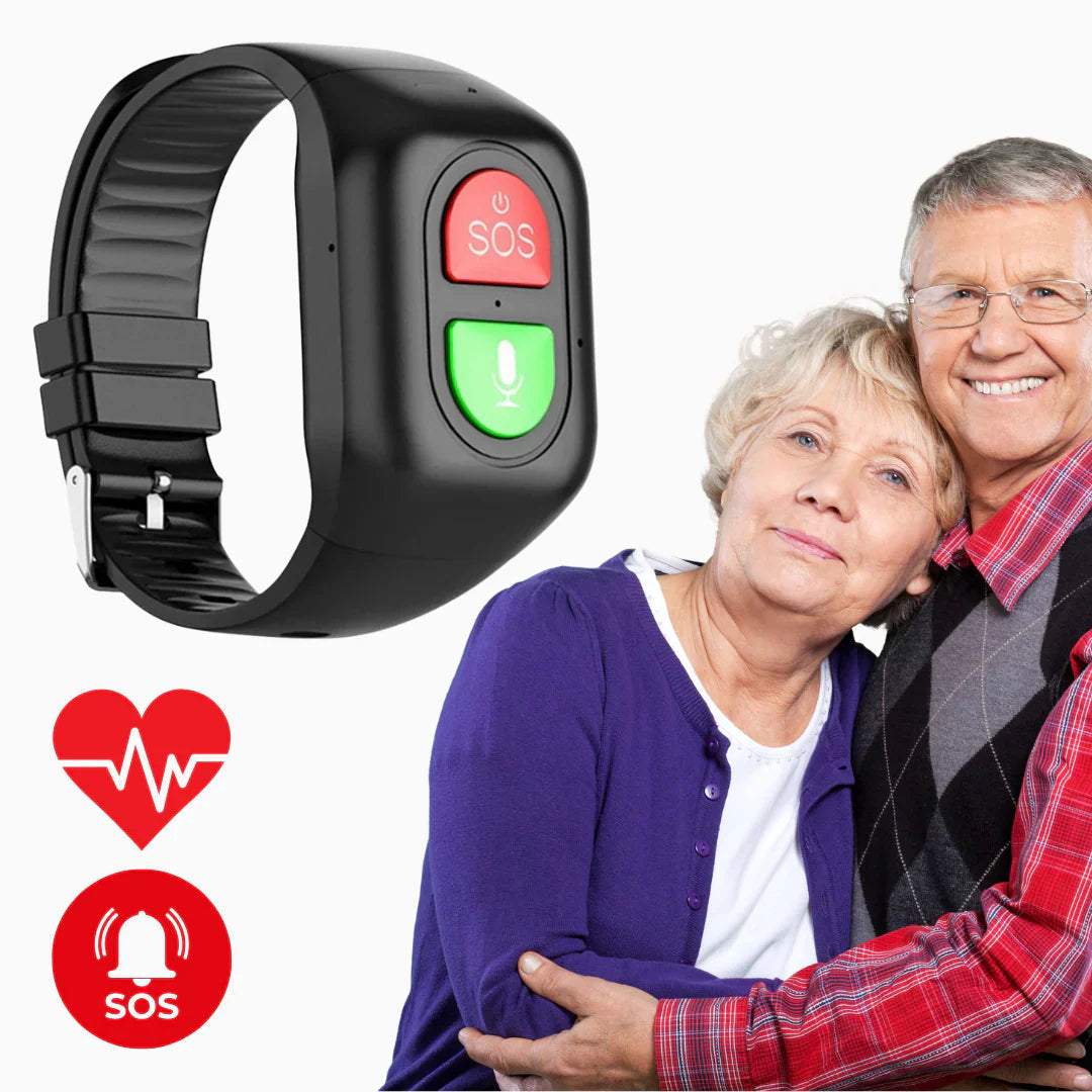 Inteligentny zegarek GPS dla seniorów z przyciskiem SOS i wyświetlaczem dotykowym