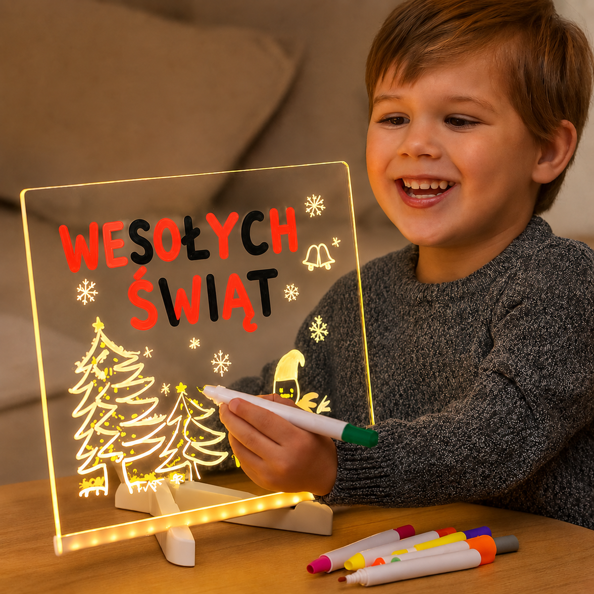 GlowCraft | Podświetlana tablica LED do rysowania dla dzieci – kreatywna i edukacyjna zabawa na wakacje