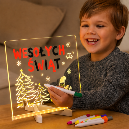 GlowCraft | Podświetlana tablica LED do rysowania dla dzieci – kreatywna i edukacyjna zabawa na wakacje