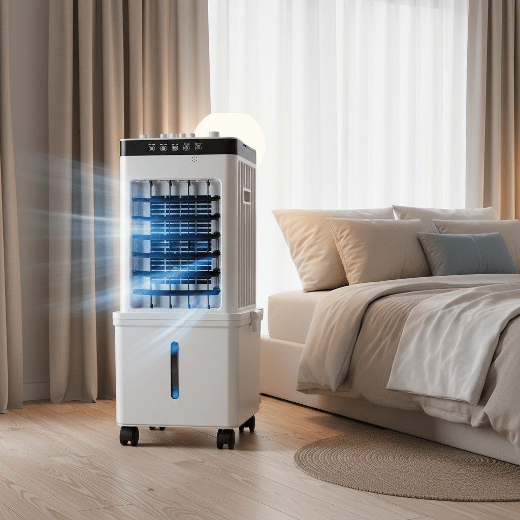 Klimatyzer NOVACOOL w użyciu w salonie