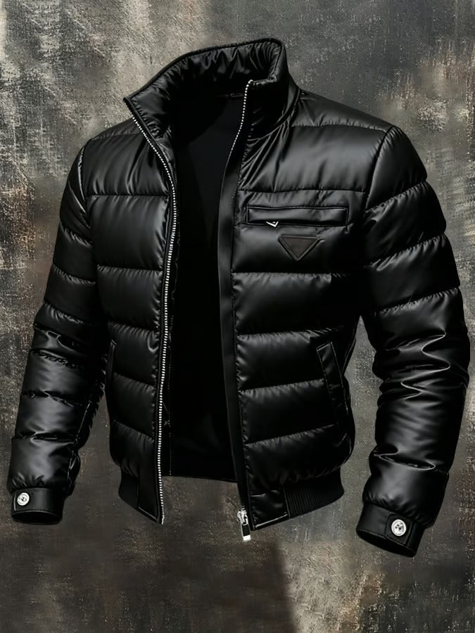 Ragnar kurtka outdoor retro w kolorze czarnym, widok z przodu