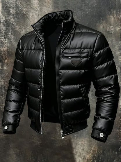 Ragnar kurtka outdoor retro w kolorze czarnym, widok z przodu