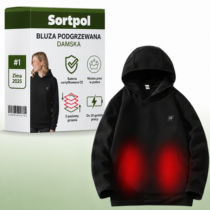 Bluza podgrzewana damska Sortpol X – 3 tryby grzewcze, do 8 h