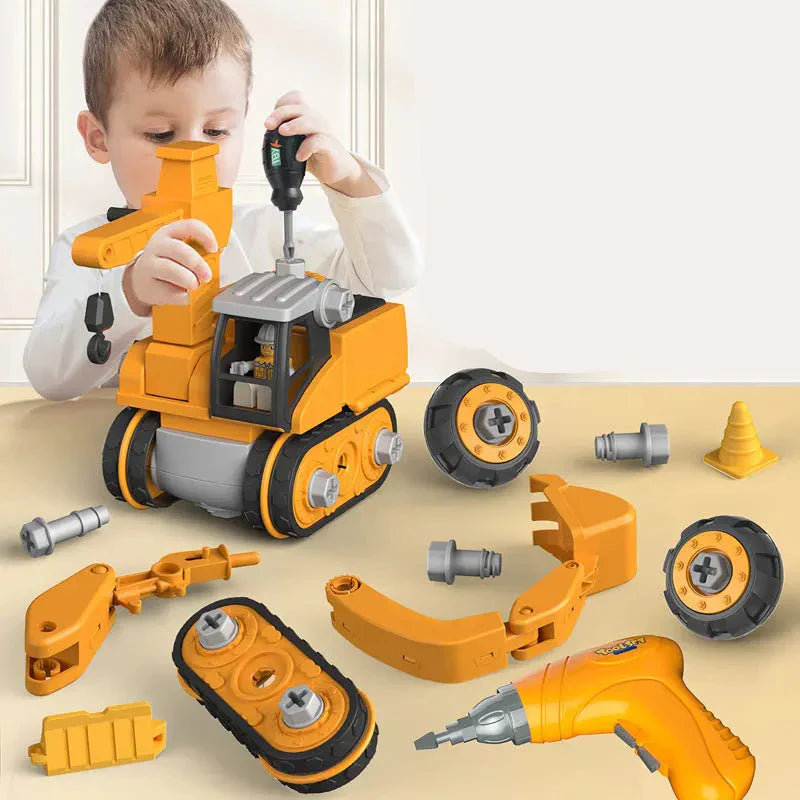 Zestaw Master Builder Engineer z kolorowymi elementami konstrukcyjnymi i narzędziami dla dzieci