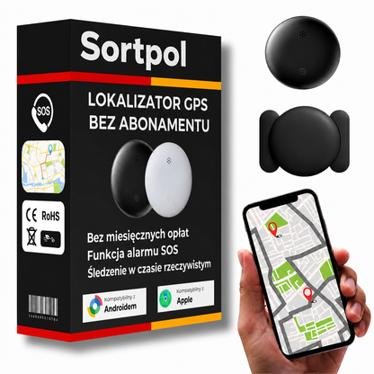Lokalizator GPS do pojazdów bez abonamentu – kompatybilny z Androidem i iOS Find My, zabezpieczenie antykradzieżowe