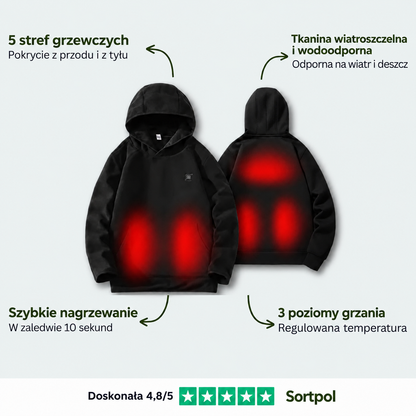 Bluza podgrzewana męska Sortpol X – 3 poziomy ciepła, do 8 h pracy