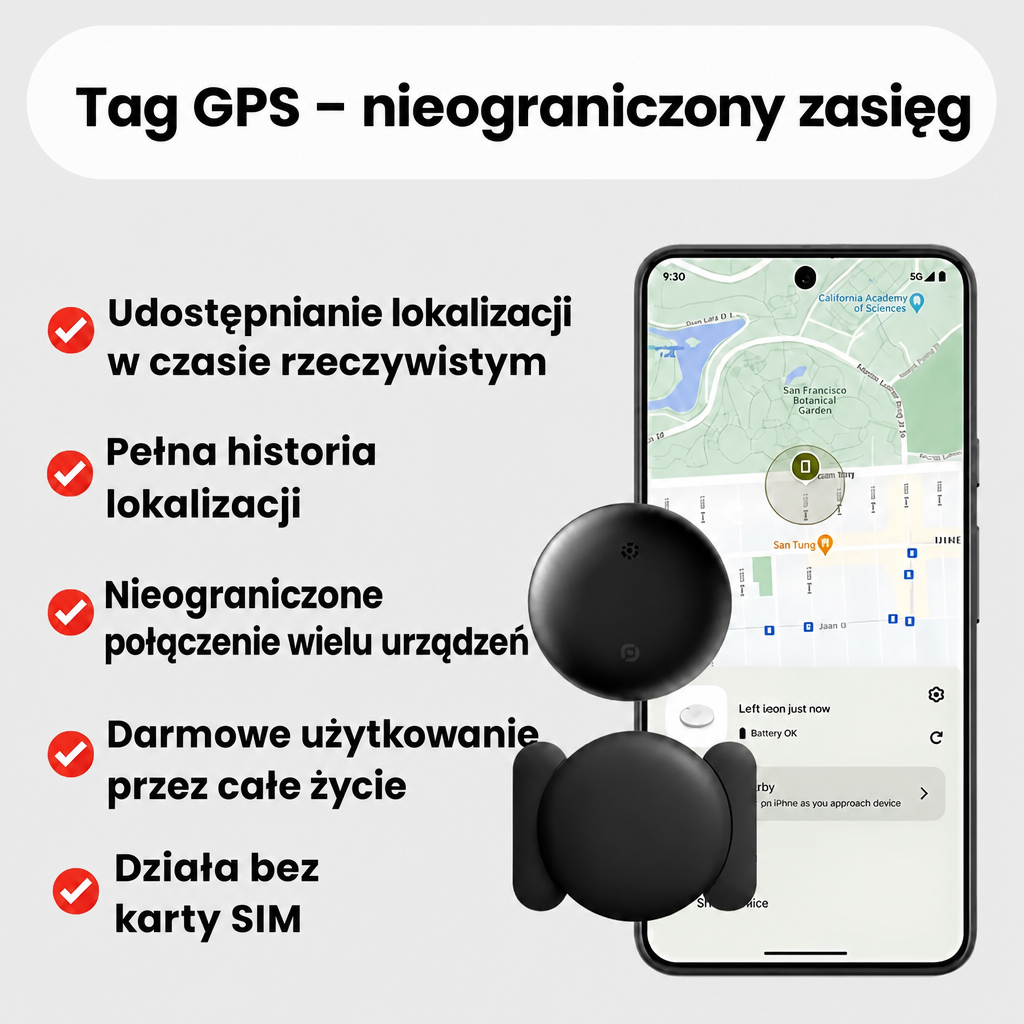 Lokalizator GPS dla seniora bez abonamentu – kompatybilny z iPhone'em i Androidem