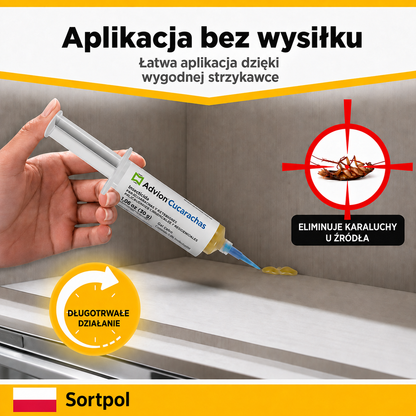 Strzykawka żelowa do zwalczania karaluchów w pomieszczeniach
