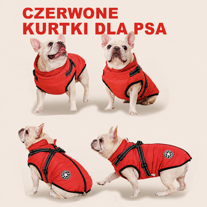 Wysokiej jakości zamek błyskawiczny w kurtce zimowej dla psa