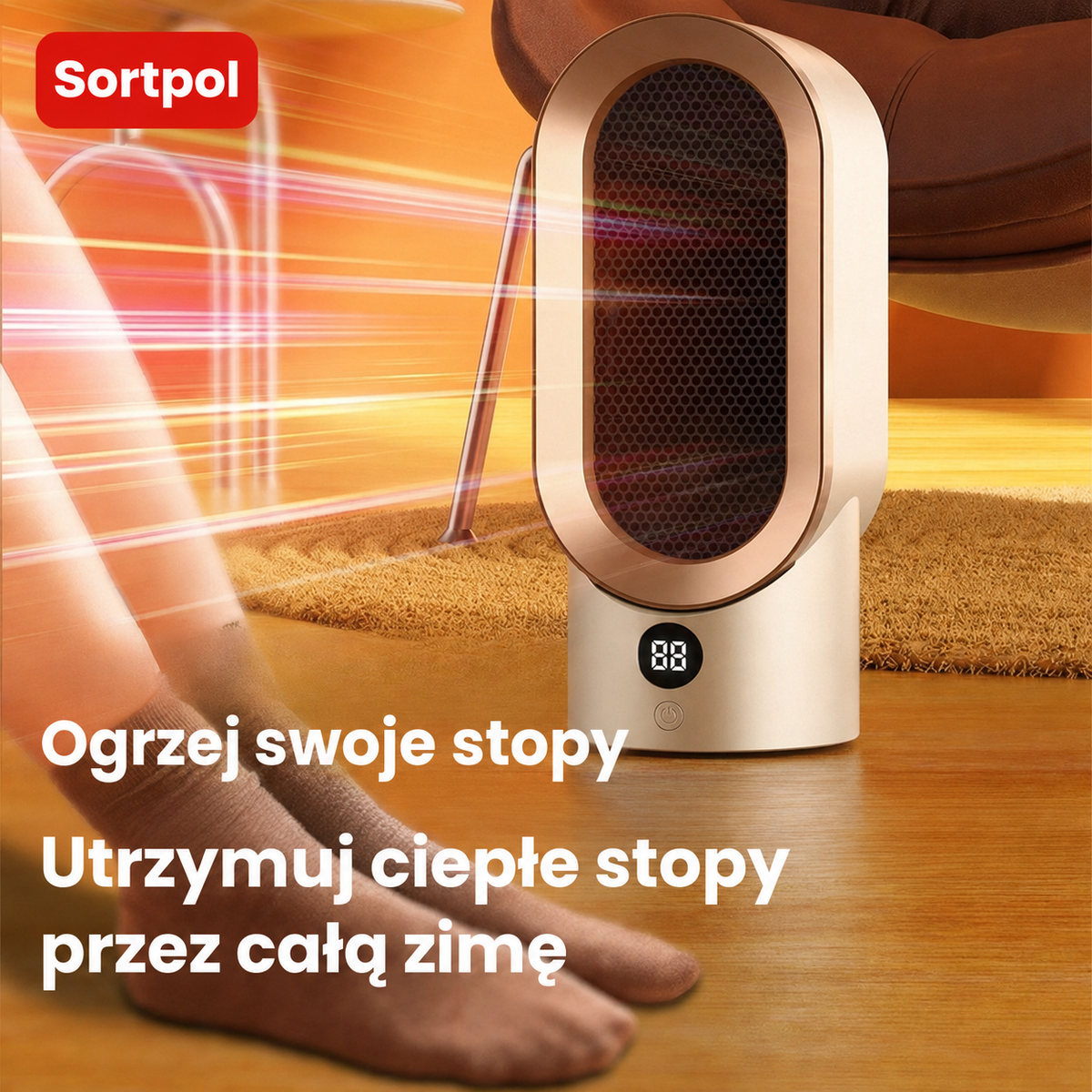 Panel sterowania HogarCalido Pro z regulowanym termostatem i timerem od 1 do 12 godzin
