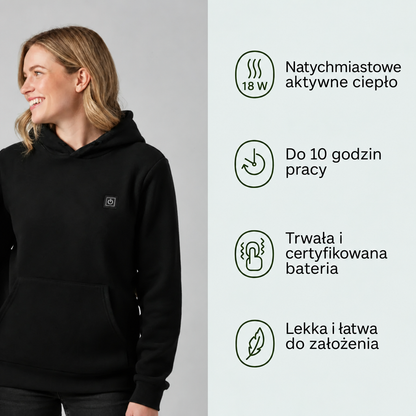 Bluza podgrzewana damska Sortpol X – 3 tryby grzewcze, do 8 h
