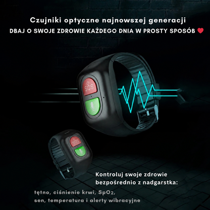 Funkcje zegarka GPS: przycisk SOS, monitoring zdrowia, wodoodporność IPX7