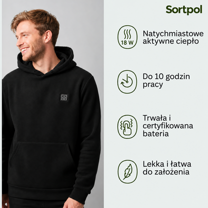 Bluza podgrzewana męska Sortpol X – 3 poziomy ciepła, do 8 h pracy