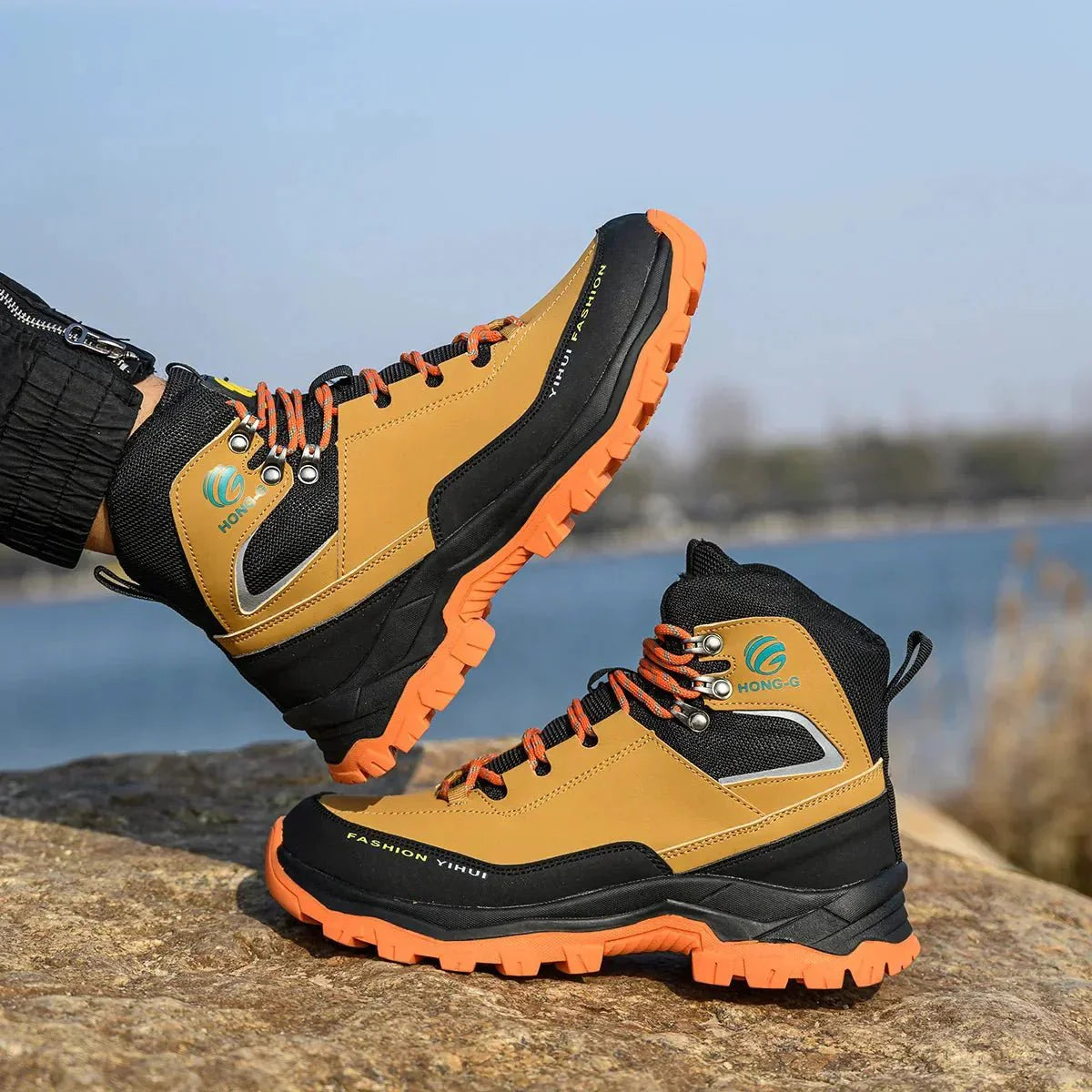 Buty robocze HONG-G z wysoką cholewką wspierającą kostkę