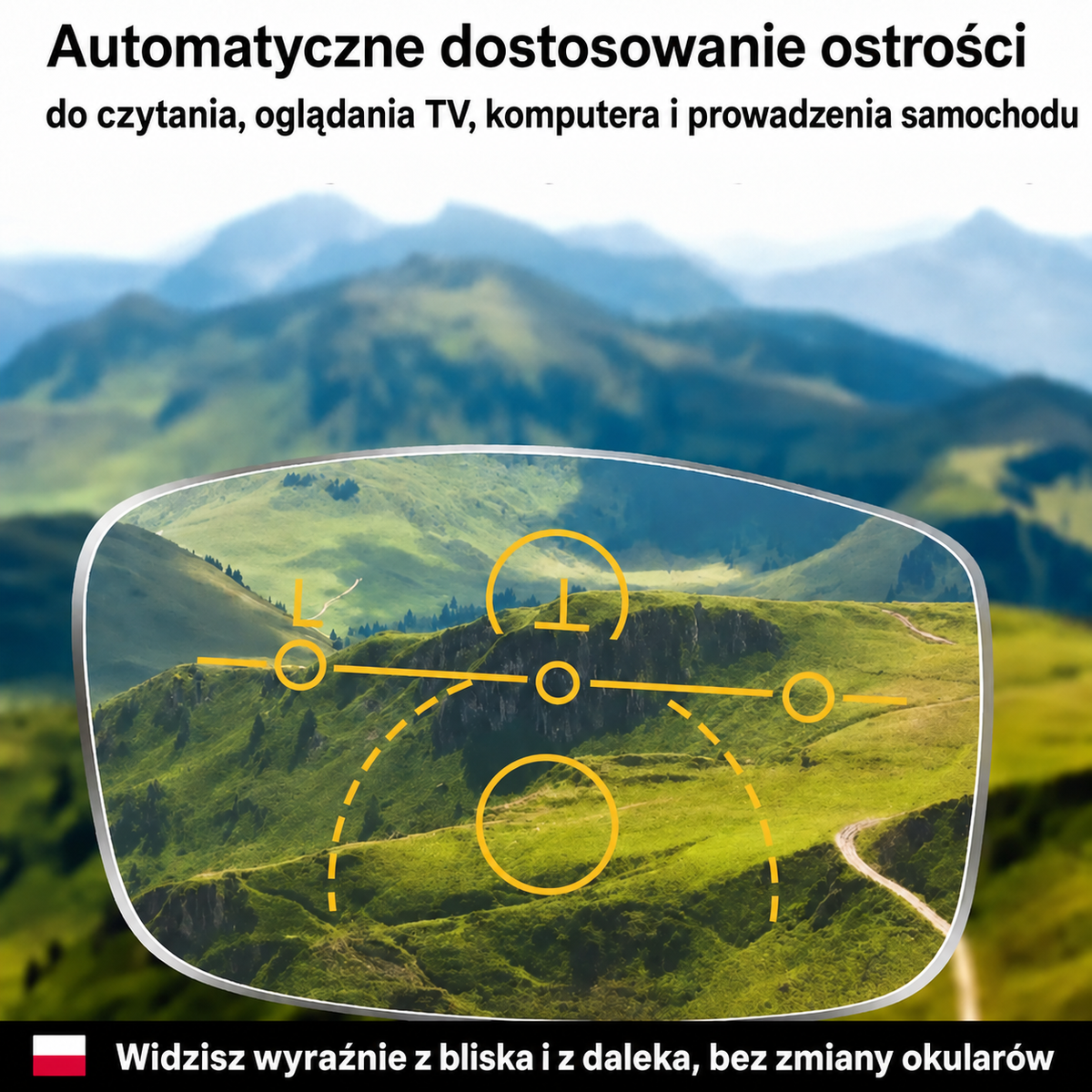 Inteligentne okulary antyrefleksyjne – wyraźne widzenie + skórzane etui + płyn do czyszczenia soczewek 500 ml gratis