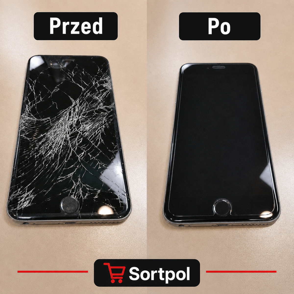Zawartość zestawu VerreFix: płyn nano, taśmy utwardzające, żyletka i instrukcja