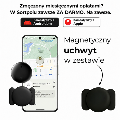 Lokalizator GPS do motocykla bez abonamentu – kompatybilny z Androidem i iOS Find My, zabezpieczenie antykradzieżowe