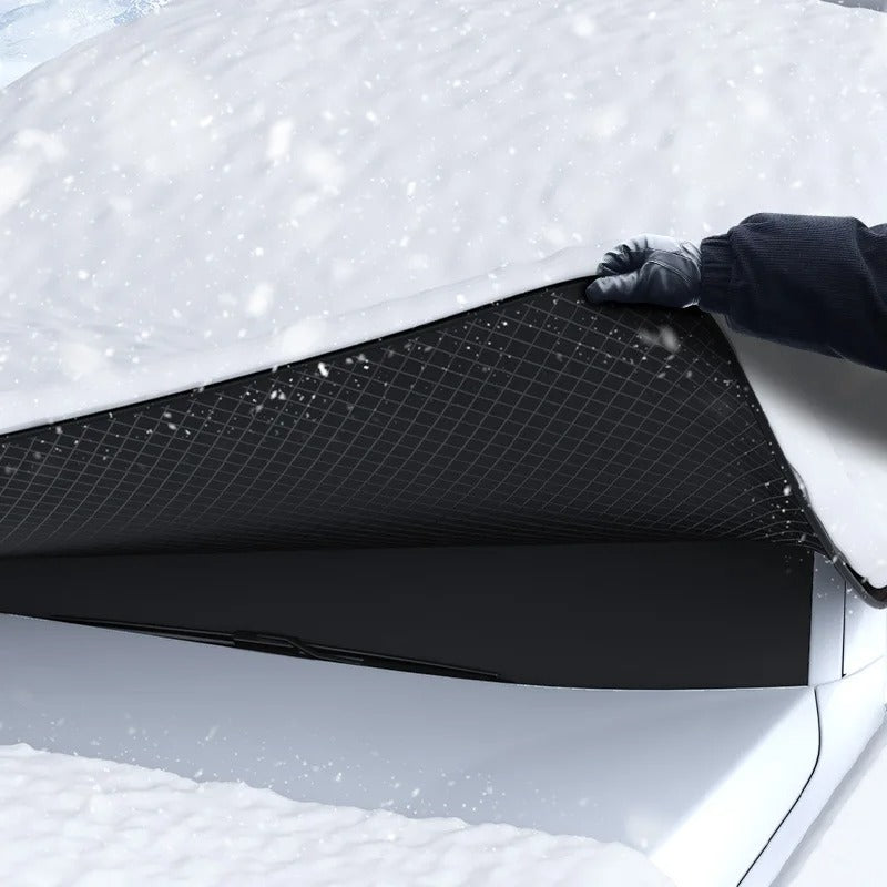 Łatwy montaż magnetycznej osłony IceCover™ na przedniej szybie samochodu