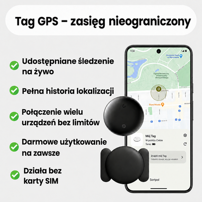 Dyskretny lokalizator GPS dla kota – śledzenie globalne z Apple i Android Find My, bez abonamentu