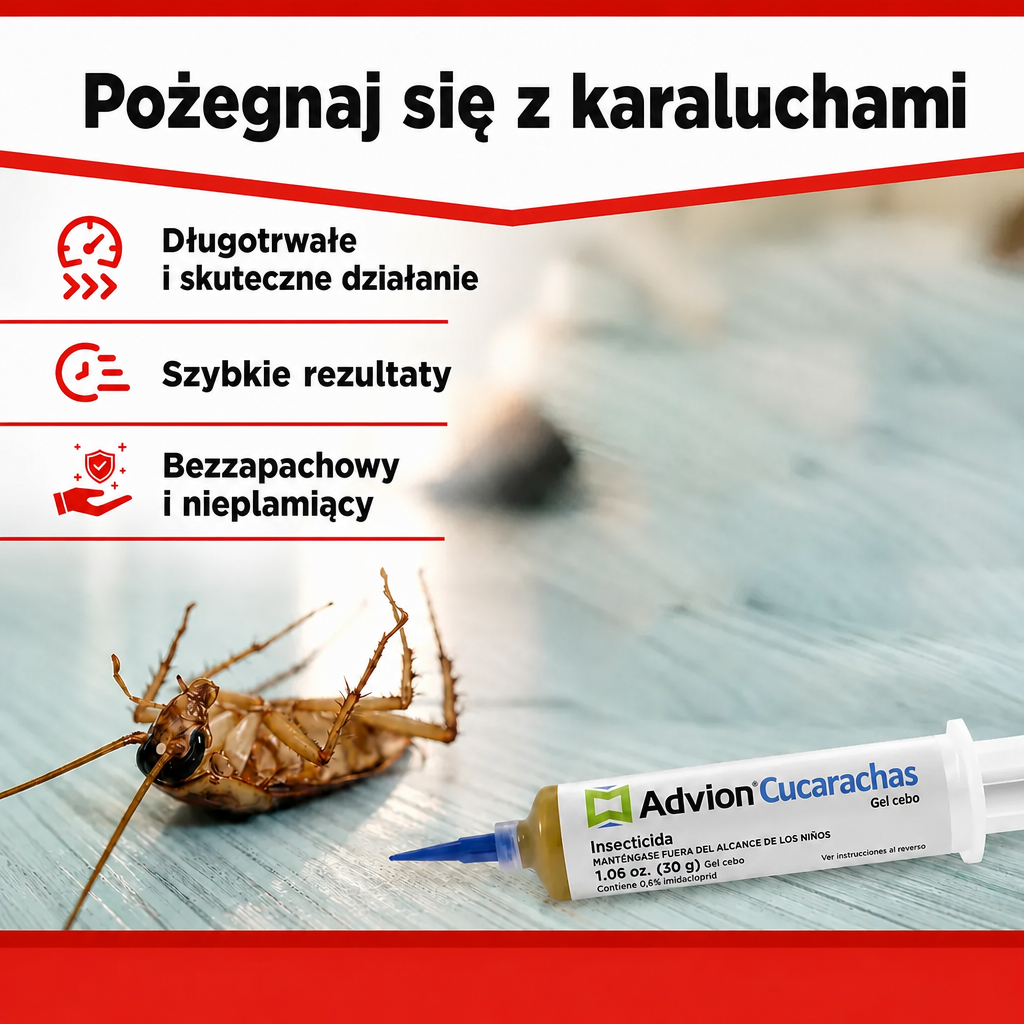 Strzykawka żelowa do zwalczania karaluchów w pomieszczeniach