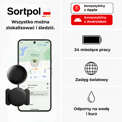Lokalizator GPS do motocykla bez abonamentu – kompatybilny z Androidem i iOS Find My, zabezpieczenie antykradzieżowe