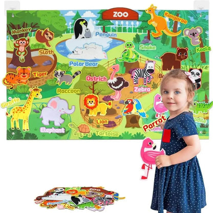 Tablica filcowa Montessori StoryFelt™ Farma jako edukacyjny prezent dla dzieci od 3 lat