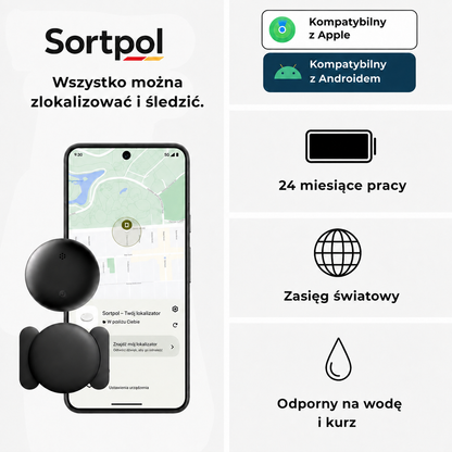 Lokalizator GPS do roweru bez abonamentu – kompatybilny z Androidem i iOS Find My, zabezpieczenie antykradzieżowe