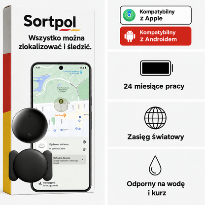 Lokalizator GPS do pojazdów bez abonamentu – kompatybilny z Androidem i iOS Find My, zabezpieczenie antykradzieżowe