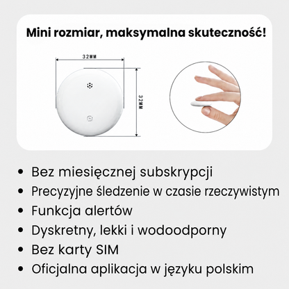 Zestaw lokalizatora GPS dla dzieci z bateriami CR2032 i uchwytami w prezencie