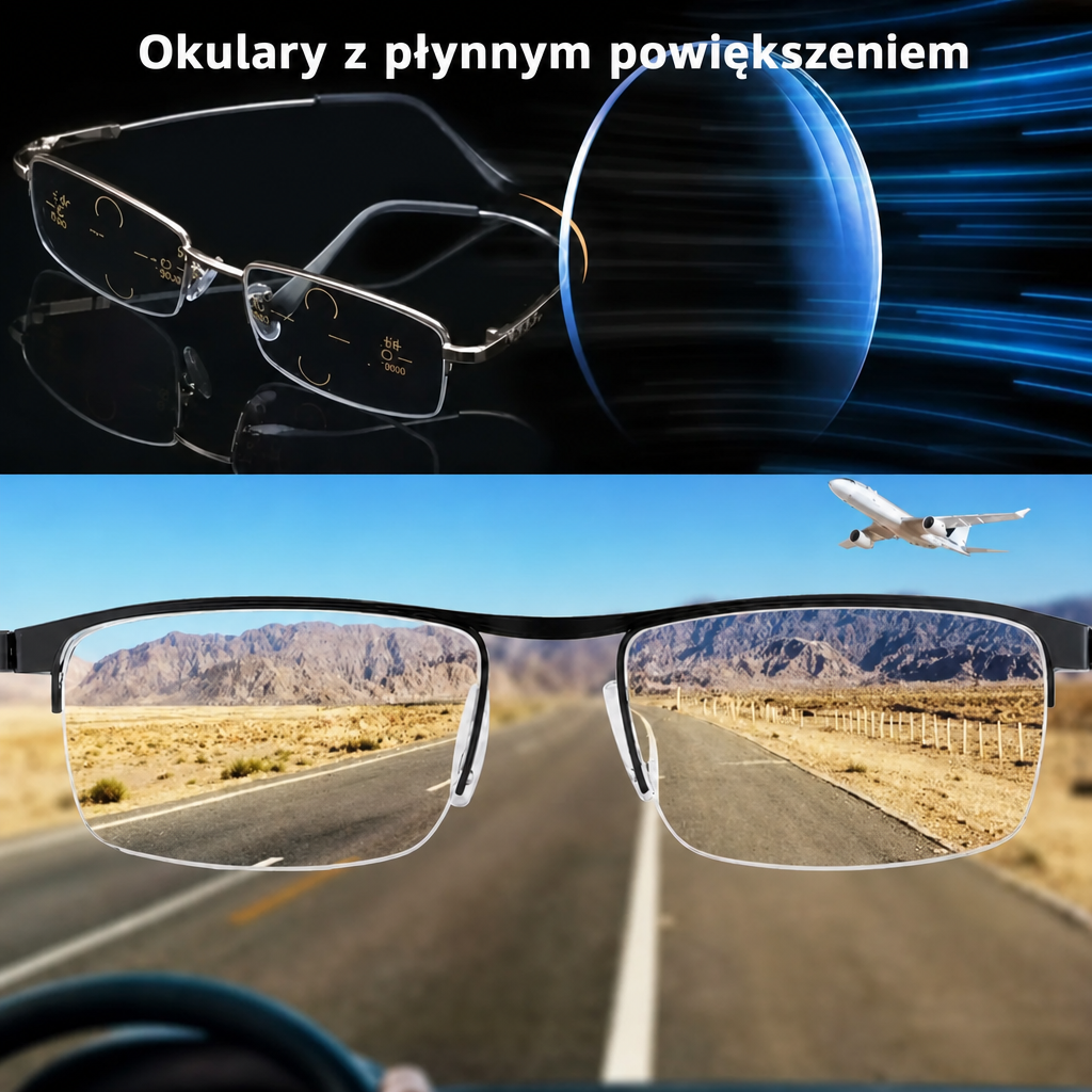 Niemieckie inteligentne okulary progresywne – wyraźny obraz na każdą odległość