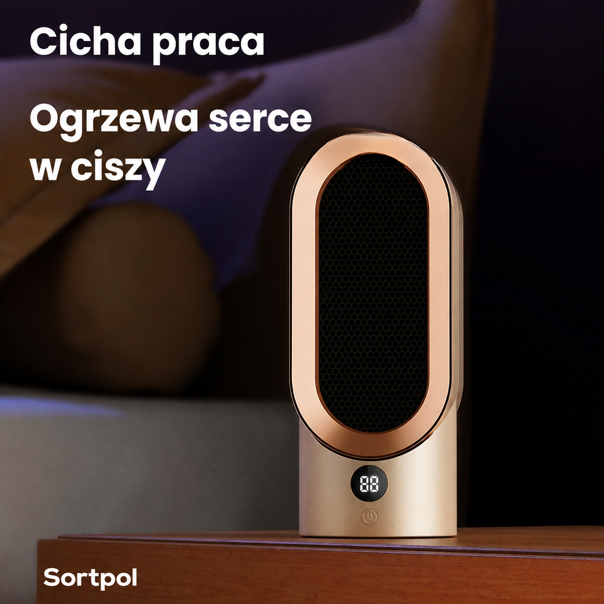 HogarCalido Pro z funkcjami bezpieczeństwa: automatyczne wyłączenie i ochrona przed przewróceniem