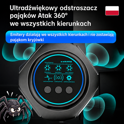 Ultradźwiękowy odstraszacz pająków bez chemikaliów